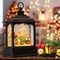Christmas Musical Snow Globe Lantern with 6 Hour Timer, 11.2 Inch USB Plug-in & Battery Operated Spinning Water Glitter Lighted Snow Globe Christmas (Santa Claus and Sleigh)